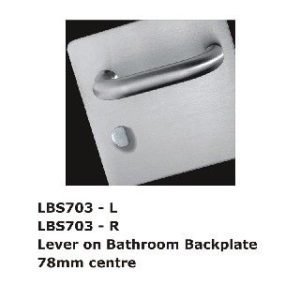 LBS703-RSSS D Handle On Plate