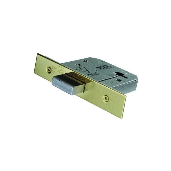 CARLISLE BRASS - LDB5530PVD-BP EASI-T DEADLOCK - 5 LEVER - BRITISH STANDARD