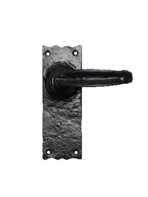 CARLISLE BRASS - LF5517-BP TRADITIONAL V LEVER ON BACKPLATE - LATCH