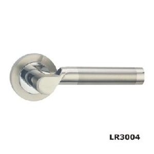 LR3004CP/SN Lever on Rose