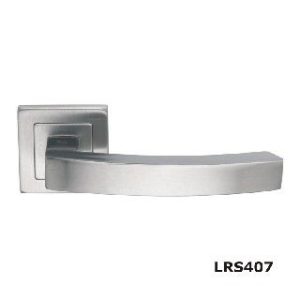 LRS407SSS Stainless Steel Lever on Square Rose