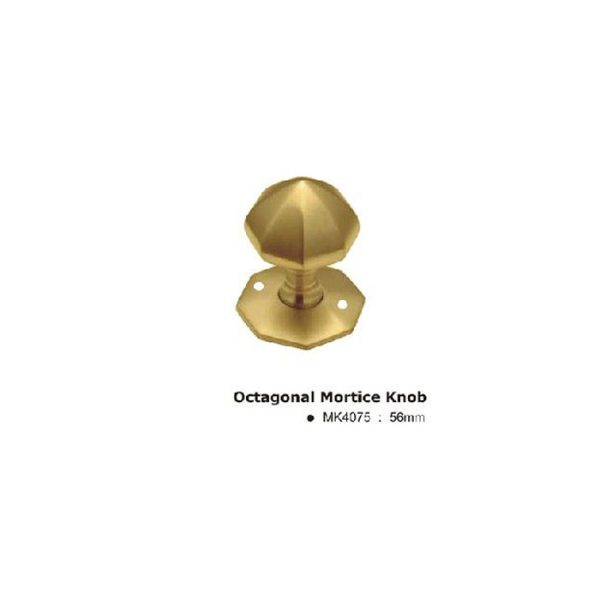 MK4075PB Octagonal Mortice Knob