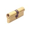 Zoo Hardware P5 90mm Euro Double Cylinder Keyed to Differ Satin Brass P5EP90DSBE
