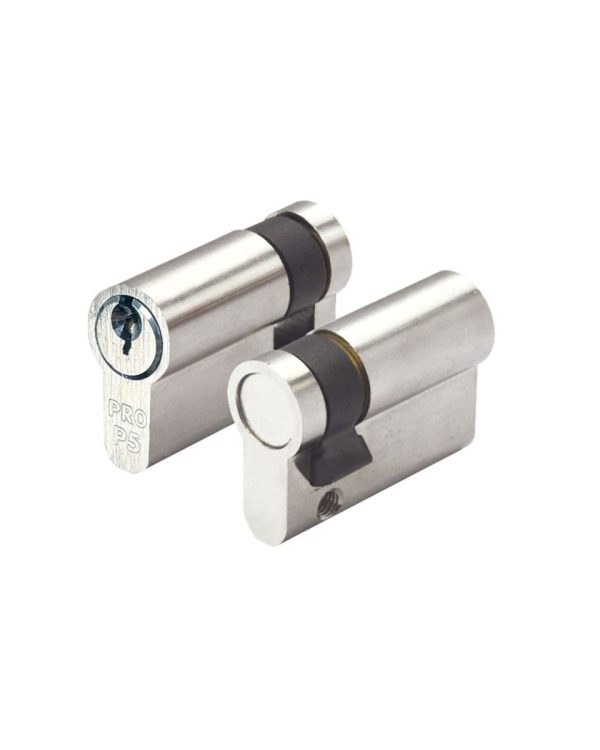 Zoo Hardware P5 45mm Euro Single Cylinder Keyed to Differ Nickel P5EP45SNPE