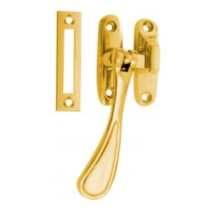 Acre & Clutton Reversible Window Casement Fastener 102mm - Polished Brass