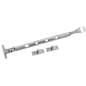 Acre & Clutton Spoon-End Window Casement Stay 254mm - Polished Chrome