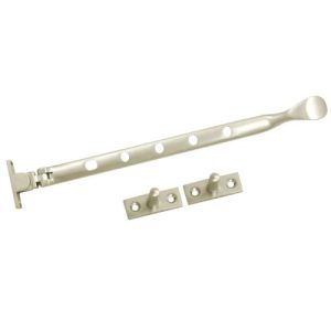 Acre & Clutton Spoon-End Window Casement Stay 305mm - Polished Nickel