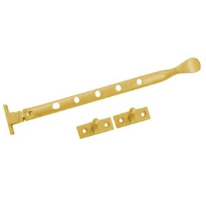 Acre & Clutton Spoon-End Window Casement Stay 305mm - Satin Brass