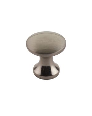 Zoo Hardware TDFK24-BN Round Cabinet knob 24.2mm Dia. Brushed Nickel Finish
