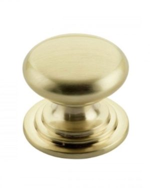 Zoo Hardware TDFK24-PG Round Cabinet knob 24.2mm Dia. Polished Gold Finish
