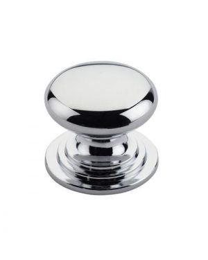 Zoo Hardware TDFK37-CP Round Cabinet knob 37mm Dia. Polished Chrome Finish
