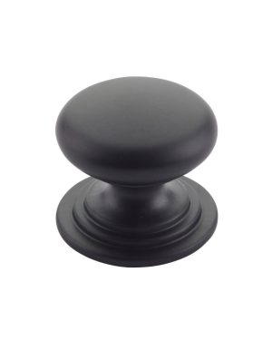 Zoo Hardware Round Cabinet knob 37mm Dia. Matt Black TDFK37-MB
