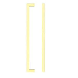 Zoo Hardware TDFPS-224-BG Square Block Cabinet handle 224mm CTC Brushed Gold Finish
