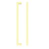 Zoo Hardware TDFPS-192-BG Square Block Cabinet handle 192mm CTC Brushed Gold Finish
