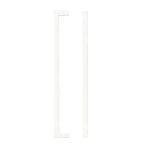 Zoo Hardware TDFPS-224-MW Square Block Cabinet handle 224mm CTC Matt White Finish
