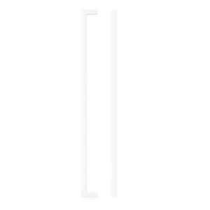 Zoo Hardware TDFPS-320-MW Square Block Cabinet handle 320mm CTC Matt White Finish
