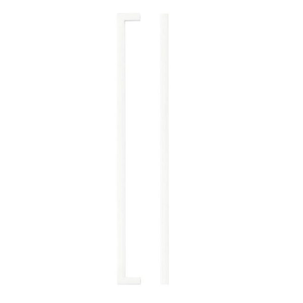 Zoo Hardware TDFPS-320-MW Square Block Cabinet handle 320mm CTC Matt White Finish