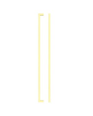 Zoo Hardware TDFPS-448-BG Square Block Cabinet handle 448mm CTC Brushed Gold Finish
