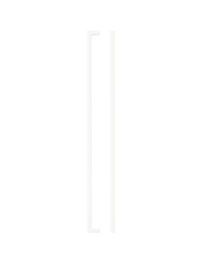 Zoo Hardware TDFPS-448-MW Square Block Cabinet handle 448mm CTC Matt White Finish
