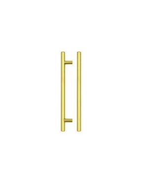 Zoo Hardware TDFPT-160-220BG T Bar Cabinet handle 160mm CTC, 220mm Total length Brushed Gold Finish