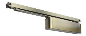 Rutland TS.11204 Door Closer EN 2-4 Cam Action Door Closer c/w Semi-radius cover & Slidearm Antique Brass