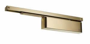 Rutland TS.11205 Door Closer EN 2-5 Cam Action Door Closer c/w Semi-Radius Cover & Slidearm PVD Brass