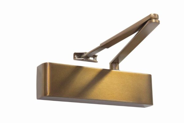 Rutland TS.9205 Door Closer, DABC c/w Semi-Radius Cover, Flatbar Armset Medium Bronze