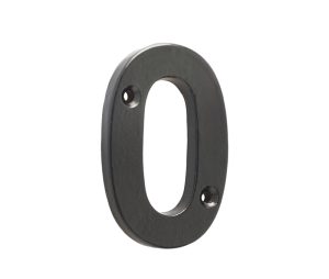 75mm Numeral 0 Black finish