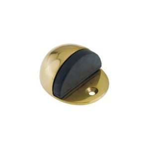 Zoo Hardware ZAS06B-FSB Door Stop Floor Mounted - Oval - Favo Satin Brass
