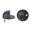 Zoo Hardware ZAS06B-PCB Door Stop Floor Mounted - Oval - Powder Coated Matt Black
