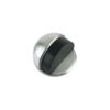 Zoo Hardware ZAS06-PVDGH Door Stop - Floor Mounted Oval - 45mm dia PVD Graphite Finish
