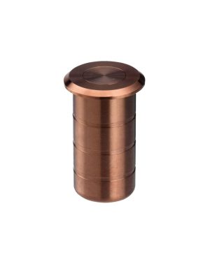 Zoo Hardware ZAS14-PVDBZ Dust socket for flush bolt-concrete 20x38mm - Satin Bronze Finish
