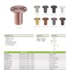Zoo Hardware ZAS14A-TRG Dust socket for flush bolt-to Suit Wood - Rose Gold Finish