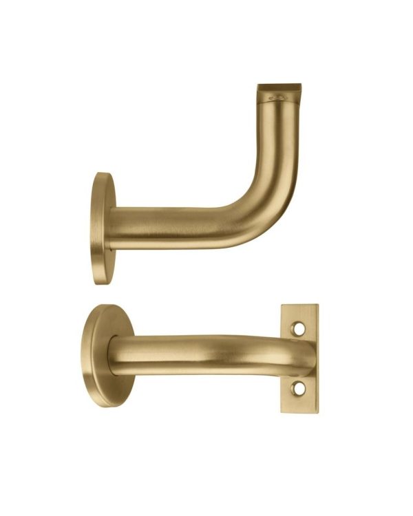 Zoo Hardware ZAS45-FSB Handrail Bracket - Favo Satin Brass