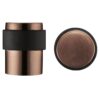 Zoo Hardware ZAS85-PVDBZ Door Stop Floor Mounted - Round Collar - Flat Top - PVD Bronze
