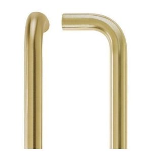 Zoo Hardware 19mm X 300mm Back To Back Pull Handle Set (With Grub Screws)- Rosso - PVD Satin Brass ZCSD300-GS-PVDSB
