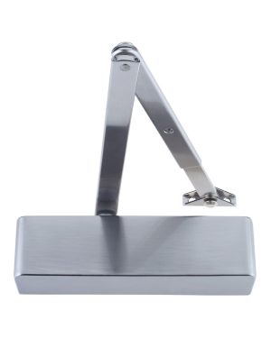 Zoo Hardware ZDC0024A-SN Overhead Door Closer, Power Adjustable Size 2-4 + Matching Finish
