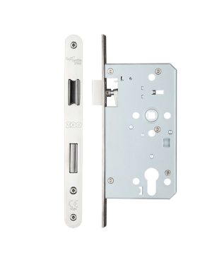 Zoo Hardware ZDL7260ESCR-PCW DIN Escape Sashlock- 72mm c/c 1 Pc Forend Radius Powder Coated White
