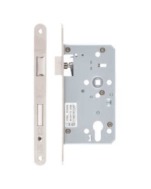 Zoo Hardware Mortice Escape Sashlock - 72mm Centres, 60mm Backset - Radius Forend, Satin Stainless Steel ZDL7260ESC-R-SSS
