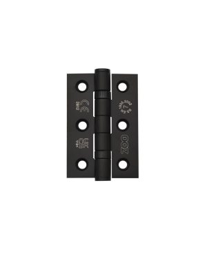 Zoo Hardware Door Hinges Stainless Steel Ball Bearing Grade 7 Certifire UKCA/CE 76mm Matt Black
