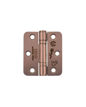 Zoo Hardware ZHSS7667S-TRG Grade 11 Hinges - Ball Bearing 76mm x 67mm x 2.5mm Square Corner - Tuscan Rose Gold
