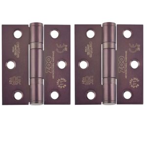 Zoo Hardware ZHSS7667S-ETB Grade 11 Hinges - Ball Bearing 76mm x 67mm x 2.5mm Square Corner - Etna Bronze
