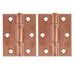 Zoo Hardware ZHSS7667S-PVDBZ Grade 11 Hinges - Ball Bearing 76mm x 67mm x 2.5mm Square Corner - PVD Bronze
