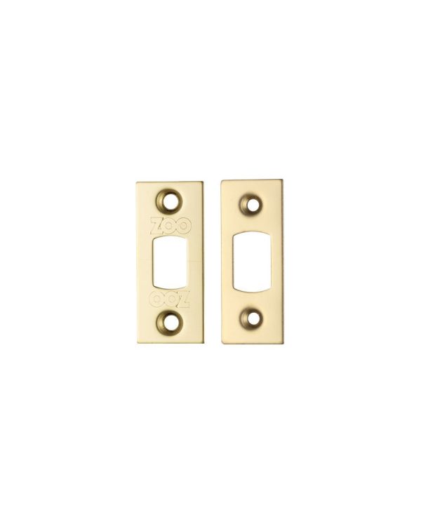 Zoo Hardware ZLAP02-PVDSB Spare Sq.Acc Pk for Heavy Duty Tubular Deadbolts - PVD Satin Brass