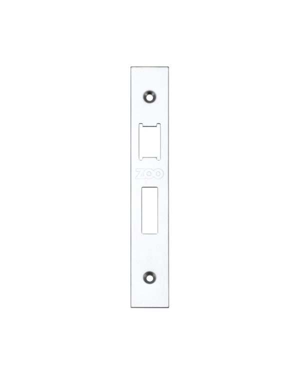 Zoo Hardware ZLAP10-PCW Spare Sq.Acc Pk for UK Sashlock - Contains Forend, Strike & Screws - Powder Coated White