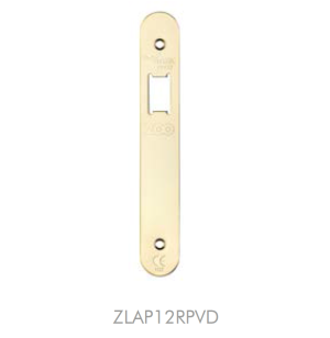 Zoo Hardware ZLAP12R-PCB Spare Radius Acc Pk for UK Upright Latch - Contains Forend, Strike & Screws - Powder Coated Black
