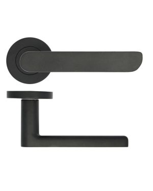 Zoo Hardware ZPA040-MB Valencia Door Handle on Rose Black
