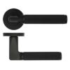 Zoo Hardware ZPA090-MB Bilbao Door Handle on Rose Black