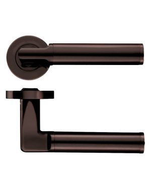 Zoo Hardware ZPZ030-ETB Milan Door Handle - Screw On Rose Pvd Bronze
