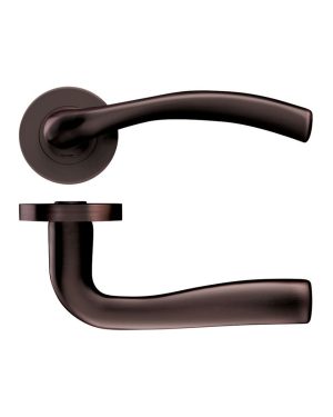 Zoo Hardware ZPZ050-ETB Siena Door Handle - Screw On Rose - Etna Bronze
